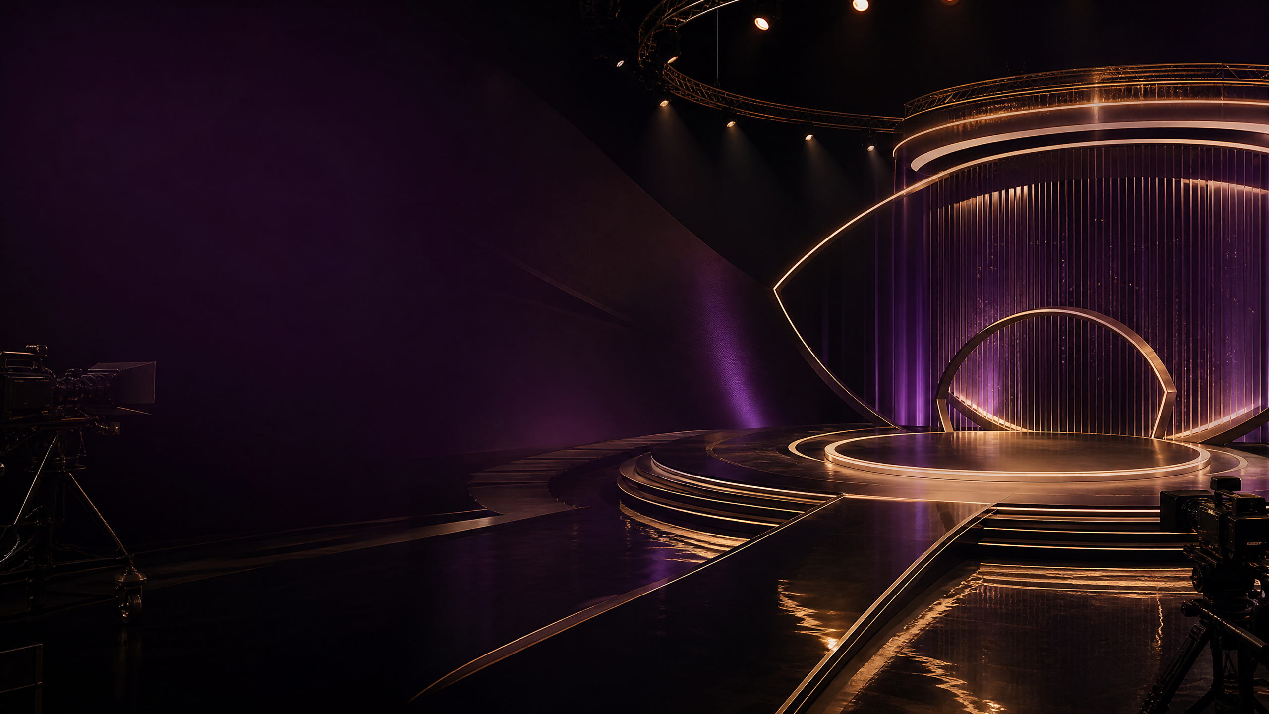 Studio televisivo illuminato per Master Beauty Style Lashes